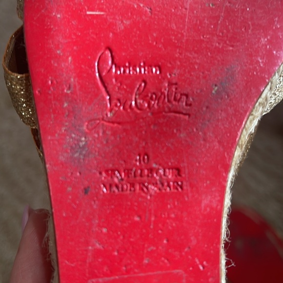 Christian Louboutin wedges size 40 - Picture 7 of 8